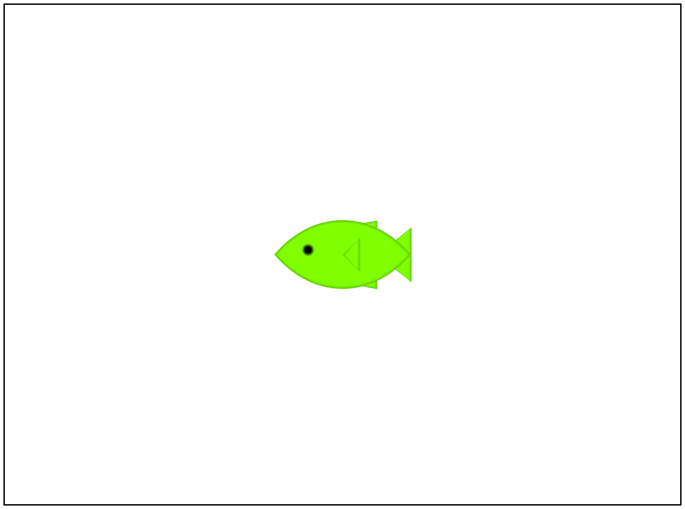 A slide with a fish icon
